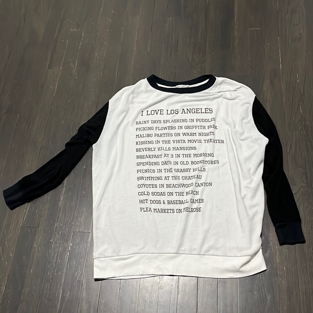 Wild fox I love Los Angeles baggy jumper